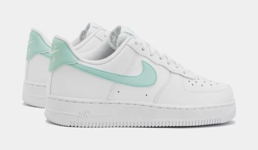 Nike Air Force 1 '07 Womens Lifestyle Shoes (White/Blue) -Nike ac4399bff19a1f67b41ffaaab104aad6