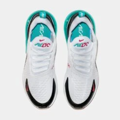 Nike Air Max 270 Mens Lifestyle Shoes (White/Teal) -Nike ada6c8cbe70db5f81e7aa39829ab7de5