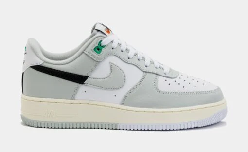 Nike Air Force 1 Low Split Mens Lifestyle Shoes (White/Grey) -Nike ae188994275262d9c024dc204640eed6