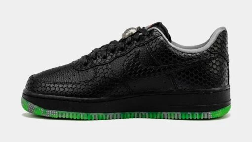 Nike Air Force 1 Low Halloween Mens Lifestyle Shoes (Black/Green) -Nike b095814e32a568cd685d7bc80498147c