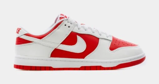 Nike Dunk Low University Red Mens Lifestyle Shoe (White/Red) Limit One Per Customer -Nike b276b852b76dfcadf53a91942dc6e536