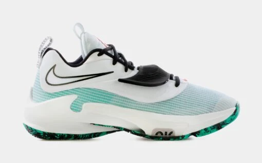 Nike Zoom Freak 3 Mens Basketball Shoe (White/Teal Green) -Nike b7b32d259092bfd51c8cdc727d3bda58 0f34e6c4 cf8f 4fb0 b687 cdd5159de6d9