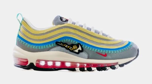 Nike Air Max 97 SE Air Sprung Grade School Lifestyle Shoes (Grey/Multi) -Nike b8c763d470dc1f368e079fca2140daa2