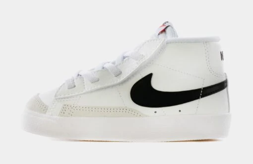 Nike Blazer Mid 77 Infant Toddler Lifestyle Shoes (White) -Nike b8fe776012fab8d218125338c6e28461