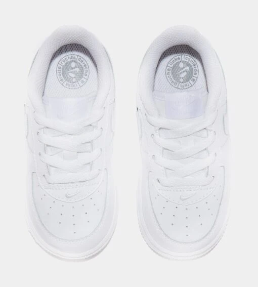 Nike Air Force 1 LE Infant Toddler Lifestyle Shoe (White/White) -Nike bac289afe3502d79e8ccd83ad151fcbd