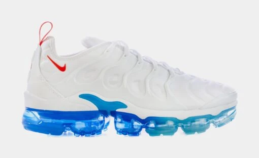 Nike VaporMax Plus Mens Running Shoes (White/Blue) -Nike badabca6db3d09a7193d09054fb266ab