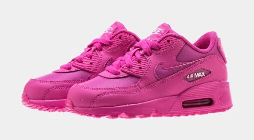 Nike Air Max 90 Preschool Lifestyle Shoes (Pink/White) -Nike c0b38225daae5cdaff2e99c9116735c9