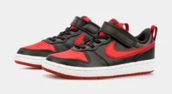 Nike Court Borough Low 2 Preschool Lifestyle Shoes (Red/Black) -Nike c147aa27875bc58755b29b4a279c4ed1