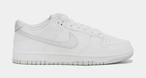 Nike Dunk Low Pure Platinum Mens Lifestyle Shoes (White/Grey) -Nike c37f86e018167db12d0841e985ad404e