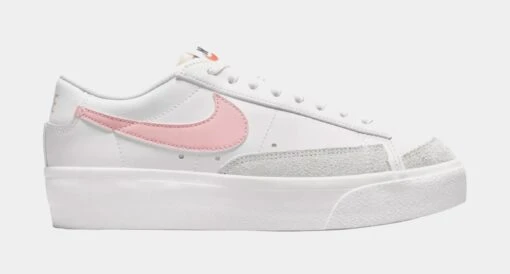 Nike Blazer Low Platform Womens Basketball Shoes (White/Pink) -Nike c3f6a233d4513db53e2e8992197e599e