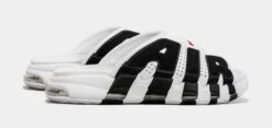 Nike Air More Uptempo Slide Mens Sandals (White/Black) -Nike c4c3fb62e491bbd37e1c2c27d4480346