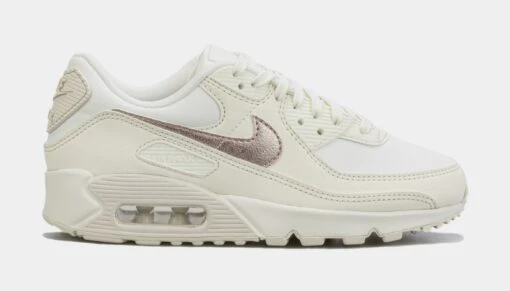 Nike Air Max 90 Essentials Womens Lifestyle Shoes (White) -Nike c70d43927a100ed60f78bcf49cc4b3f0