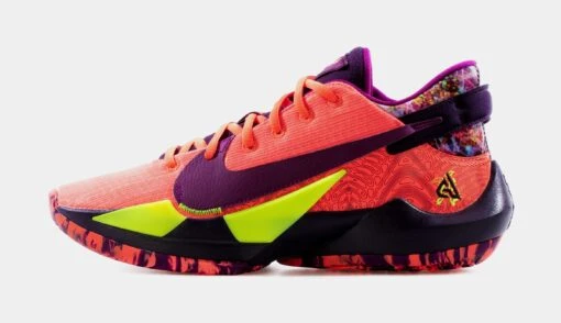 Nike Zoom Freak Mens Basketball Shoe (Orange/Pink) Free Shipping -Nike c8fff5aa6aa0870a751d51319a15d337