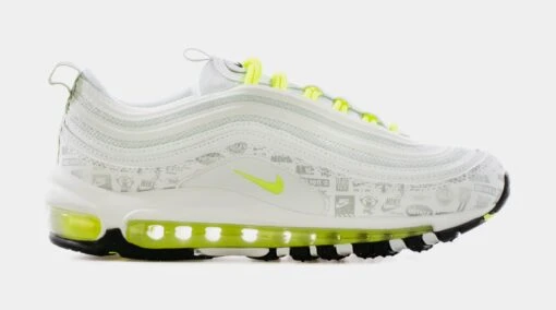 Nike Air Max 97 Grade School Lifestyle Shoe (White/Volt Green) Free Shipping -Nike c9962de008806a3c5769cd3902b234bb ab83f94e b120 462c ad80 ae970cb15eba