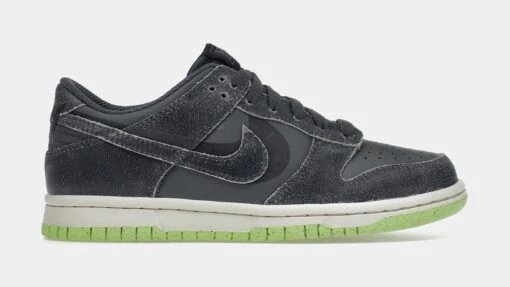 Nike Dunk Low SE Grade School Lifestyle Shoes (Grey/Green) Free Shipping -Nike c9b6498e566a511265fe2cfccb277f4e