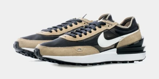 Nike Waffle One Mens Running Shoes (Black/Brown) -Nike ca62b25827198143124df14de4827026