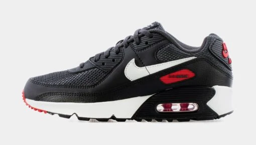 Nike Air Max 90 Grade School Lifestyle Shoe (Black/Red) -Nike cf7459b15e3e3a2ebfdde5583b453589 31c88e4a decc 4df9 93f4 0da1ce17c7f6