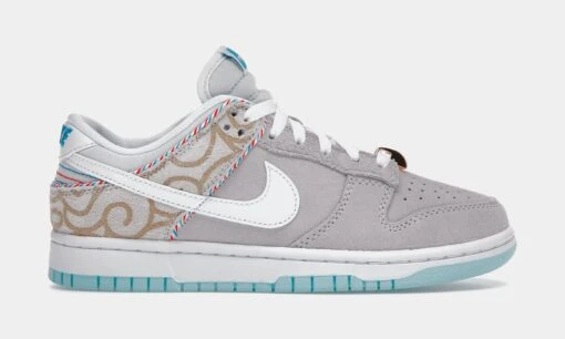 Nike Dunk Low Barbershop Mens Lifestyle Shoes (White/Blue) Limit One Per Customer -Nike d111205eb5e585a71982ee8b9e6e4162