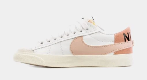 Nike Blazer Low 77 Jumbo Womens Lifestyle Shoes (White/Pink) -Nike d1ed2835d4e9ff4971b9f6269ed2e647