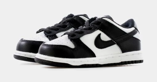 Nike Dunk Low Retro Infant Toddler Lifestyle Shoe (White/Black) Free Shipping -Nike d23bdbb29ffd3872fd1daa105c28076c