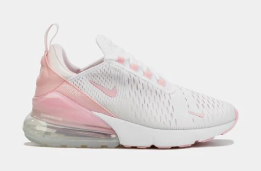 Nike Air Max 270 Womens Running Shoes (White/Pink) -Nike d38d4b3818f114d85872ca5fae0d0b99