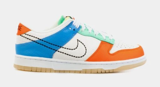 Nike Dunk Low 101 Grade School Lifestyle Shoes (White/Orange/Multi) -Nike d480cd3c9295a1beec0fef490fcbf65f