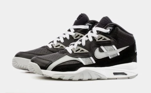 Nike Air Trainer SC Grade School Basketball Shoes (Black/Grey) -Nike d4ba01b116676d11b8c4bc8e3eaa2a16