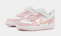 Nike Court Borough Low 2 Infant Toddler Lifestyle Shoes (White/Pink) -Nike d506b9386d711e79fbcaf7419f53da42