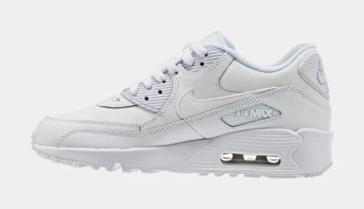 Nike Air Max 90 Low Grade School Lifestyle Shoes (White) -Nike d5dc7a172a933d89cbff20588f7dcf3e