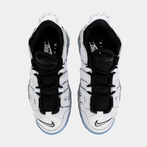 Nike Air More Uptempo White Metallic Womens Basketball Shoes (White/Grey) -Nike d782865fff9822464749a173fb62c73f