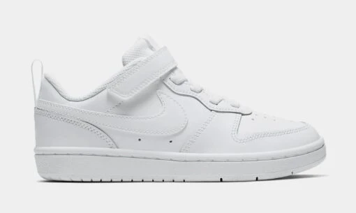 Nike Court Borough Low 2 Preschool Lifestyle Shoes (White) -Nike d9b0a6e958026b8b2e892632f972b141