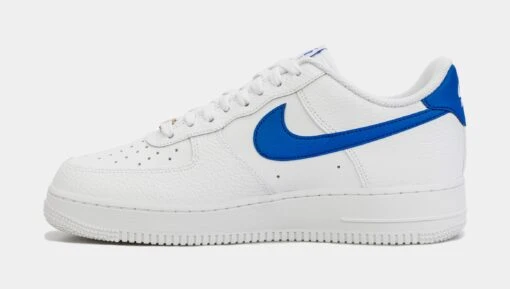 Nike Air Force 1 Low Mens Lifestyle Shoes (White/Blue) -Nike dc1c238bca1394027079c21dff6b2a7f