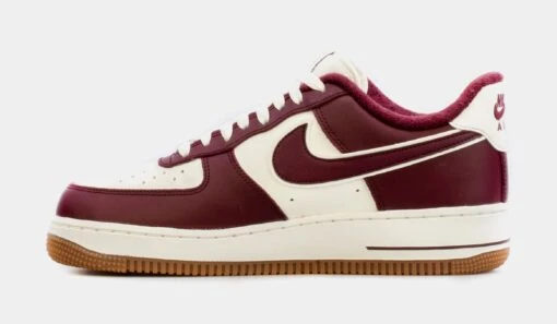 Nike Air Force 1 '07 Night Maroon Mens Lifestyle Shoes (Maroon/White) -Nike dc67bd43a19dcc07aca85acb9b5a354e