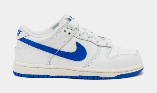 Nike Dunk Low Hyper Royal Preschool Lifestyle Shoes (Summit White/Hyper Royal) -Nike dc933a0d9e8c39bb9209dd44a8530ade