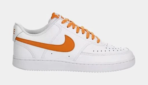 Nike Court Vision Womens Lifestyle Shoes (White/Orange) -Nike dd0c58341d14dd0c1d5a55913f131af8