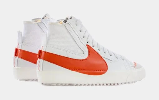 Nike Blazer Mid 77 Jumbo Swoosh Mens Lifestyle Shoes (White/Orange) -Nike dd1edea8a9bac8e06a0c6d04e5df98b6