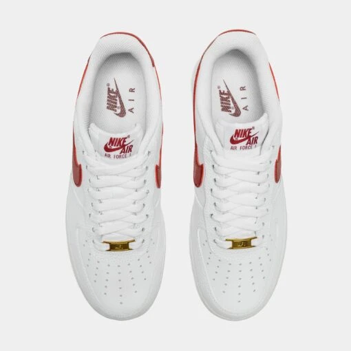 Nike Air Force 1 07 Mens Lifestyle Shoes (White/Red) -Nike de2d62d27f9885d03aad1c91102651e4