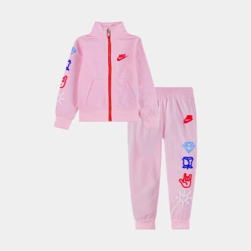 Nike XO Swoosh Tricot Preschool Set (Pink) -Nike e034a6f4e3da8f8337d0bcea5ccbfa25 0b0f3303 f77e 4aac b4b0 896cb9e07486