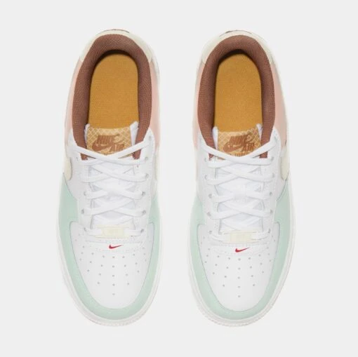 Nike Air Force 1 LV8 Grade School Lifestyle Shoes (White/Pink) -Nike e1173487f13c0f226d63250580f3d38a