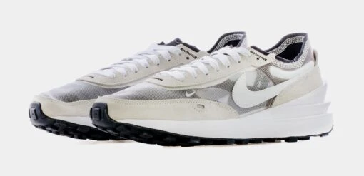 Nike Waffle One Mens Running Shoe (White/Gray) -Nike e276b2ec116a8a2f1fe76d7baabf64a0 b2f0e729 bb49 415c 90bf 0ae73dfacf7a