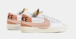 Nike Blazer Low 77 Jumbo Womens Lifestyle Shoes (White/Pink) -Nike e2c4ddc149c06323b15b9427f791d664