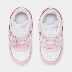 Nike Court Borough Low 2 Infant Toddler Lifestyle Shoes (White/Pink) -Nike e49379334c2a910499f42fddb87f29df