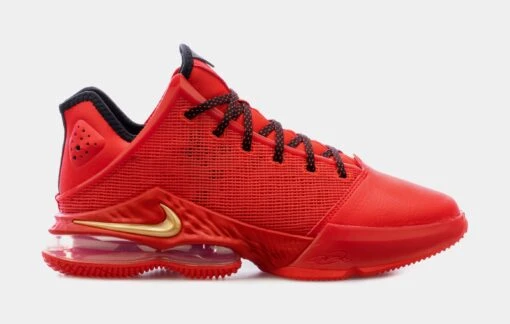 Nike LeBron 19 Low Light Crimson Mens Basketball Shoes (Red) -Nike e4b216df65341ae49709242ce69f8fbf