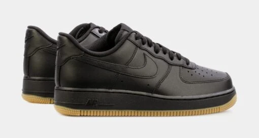 Nike Air Force 1 Gum Mens Basketball Shoes (Black) -Nike e648fb3d4edf4d1d6cb6fceebdc99a09