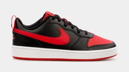 Nike Court Borough Low 2 Grade School Lifestyle Shoes (Black/Red) -Nike e711113b1d83e294d0c4b9c64c120797