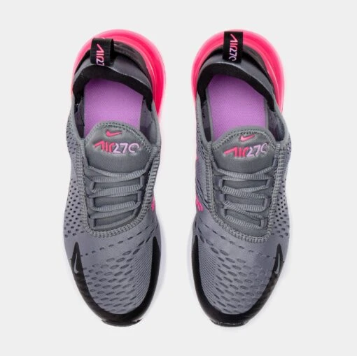 Nike Air Max 270 Grade School Lifestyle Shoes (Grey/Pink) -Nike ebc265c119305a134f7caf6ad0c674d8