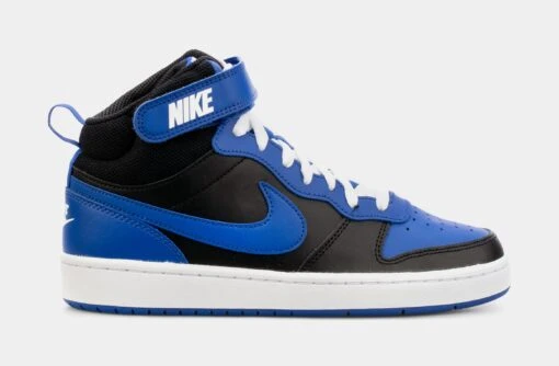 Nike Court Borough Mid 2 Grade School Lifestyle Shoes (Blue/Black) -Nike ec514fcfaeaafde88f207d0ac13939cb