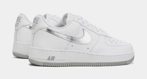 Nike Air Force 1 Low Retro Mens Basketball Shoes (White/Grey) -Nike ec9d97ce03cdc28f29a75bcddebb52ba