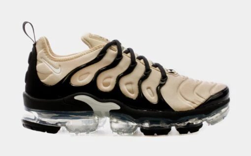 Nike Air VaporMax Plus Beige Black Mens Running Shoes (Beige/Black) -Nike ecd4a5b8c985fcf5d97cedb0bfb2ac14