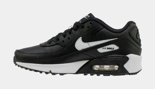 Nike Air Max 90 365 Leather Grade School Running Shoes (Black) -Nike edcef9fb272701cbb8553d3b15df4843 c58c51bb 04b2 4d48 b45a 62deaa158d6d